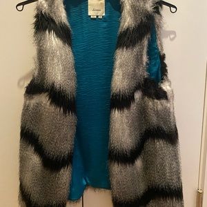 Anthropologie Faux Fur Vest
